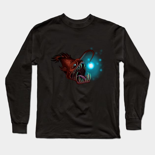 Angler Fish Long Sleeve T-Shirt by Gabriella_Ramosart97